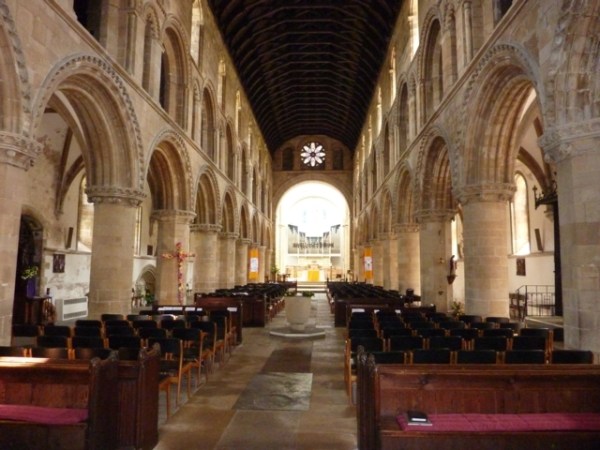 Worksop priory interior, worksop, sherwood forest